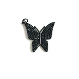 5Pcs CZ Butterfly Pendant Charms for Jewelry Making