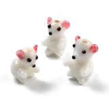 5Pcs Animal Lampwork Glass Beads for DIY Jewelry Making