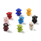 5Pcs Animal Lampwork Glass Beads for DIY Jewelry Making