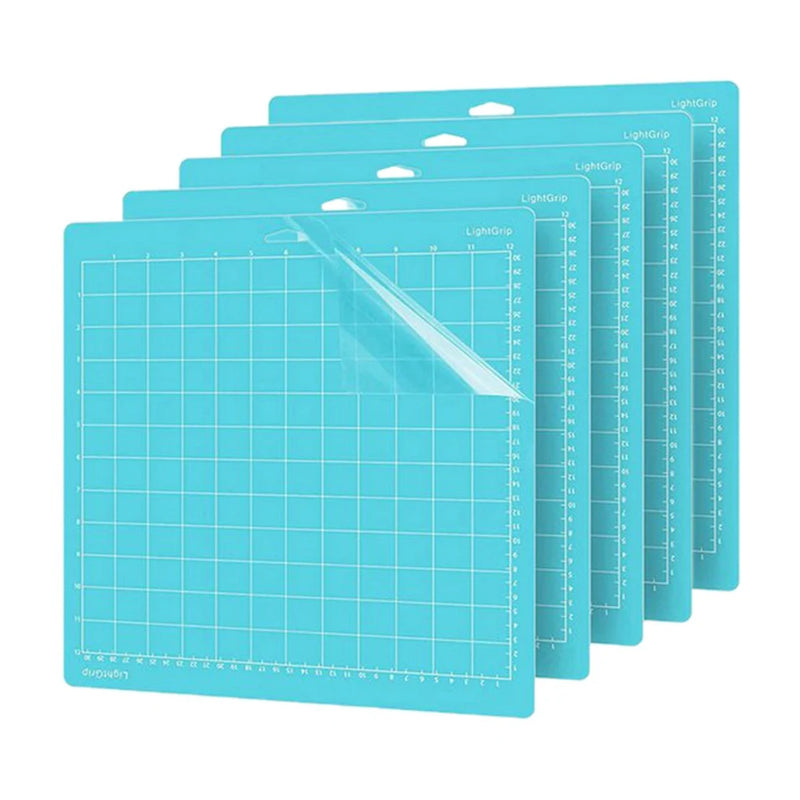 5Pcs Cutting Mat Light Grip 12X12 Inch-Blue