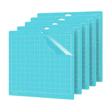 5Pcs Cutting Mat Light Grip 12X12 Inch-Blue