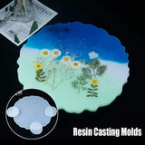 5Pcs Large Silicone Coaster Resin Molds Kit for DIY Home Decor Craft