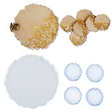 5Pcs Large Silicone Coaster Resin Molds Kit for DIY Home Decor Craft