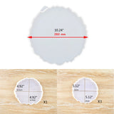 5Pcs Large Silicone Coaster Resin Molds Kit for DIY Home Decor Craft