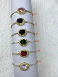 5Pcs Zircon Charm Bracelet For Women - Girl Party Gift