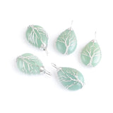 5Pcs Aventurine Tree Of Life Pendant Wire Wrapped Natural Gemstone