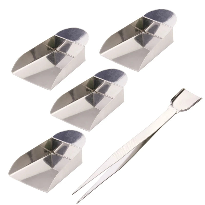 5Pcs Diamond Scoop Jewelry Shovel Kit Tweezers Beads Scoop Mini Shovel