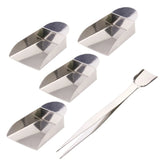 5Pcs Diamond Scoop Jewelry Shovel Kit Tweezers Beads Scoop Mini Shovel