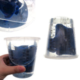 5Pcs Disposable Clear Plastic Paint Mixing Cups for Paint Resin Tools