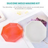 5Pcs DIY Coaster Silicone Mold for Resin, Concrete, Cement
