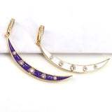 5Pcs Colorful Crescent Moon Charms Dainty Pendants Diy Jewelry Accessory