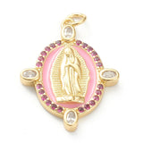 5Pcs Oval Saint Charms Pendants for DIY Jewelry