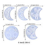 Epoxy Moon Wall Hanging Silicone Mold DIY Ornaments Jewelry