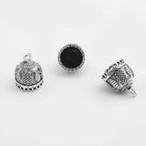 5Pcs Ethnic Tassel End Cap Loop Round Leather Cord DIY Boho Necklace Bracelet
