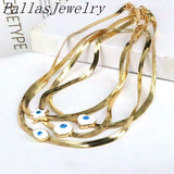Enamel Charm Women's Snake Chain Choker Necklace