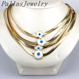 Enamel Charm Women's Snake Chain Choker Necklace