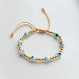 5Pcs Evil Eye Bracelet Women Eye High Plated Bead Bracelets