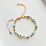 5Pcs Evil Eye Bracelet Women Eye High Plated Bead Bracelets