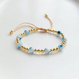 5Pcs Evil Eye Bracelet Women Eye High Plated Bead Bracelets