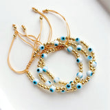5Pcs Evil Eye Bracelet Women Eye High Plated Bead Bracelets
