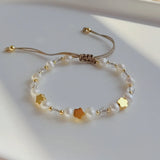 5Pcs Natural Pearl Bracelets Heart Star Jewelry Women Valentines Gift