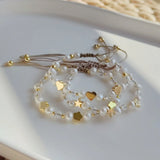 5Pcs Natural Pearl Bracelets Heart Star Jewelry Women Valentines Gift