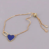 5Pcs Geometric Shape Chain Bracelets for Women Gift