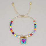 5Pcs Colorful Bead Friendship Bracelets Boho Summer Jewelry