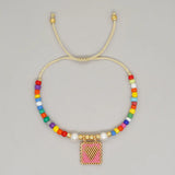 5Pcs Colorful Bead Friendship Bracelets Boho Summer Jewelry
