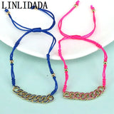5Pcs Colorful Rope Chain Bracelet Jewelry for Women