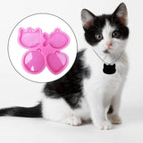 5Pcs Fish Cat Round Pet Tag Epoxy Resin Mold Silicone Mould