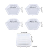 5Pcs Irregular Edge Silicone Coaster Holder Mold DIY Home Decor