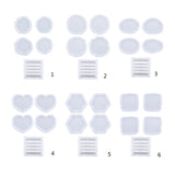 5Pcs Irregular Edge Silicone Coaster Holder Mold DIY Home Decor