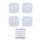 5Pcs Irregular Edge Tray Silicone Mold for Resin Coaster