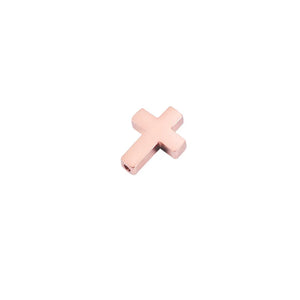 5Pcs Stainless Steel Spacer Beads Cross Charms for DIY Jewelry Making
