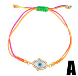 5Pcs Plated Cz Pave Zircon Eye Shell Bangle Bracelet