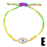5Pcs Plated Cz Pave Zircon Eye Shell Bangle Bracelet