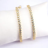 5Pcs Silver CZ Tennis Bracelet for Women Wedding