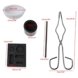 5Pcs Graphite Crucible Kits for Silver Platinum Melting