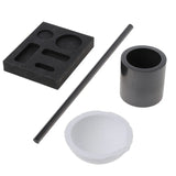 5Pcs Graphite Crucible Kits for Silver Platinum Melting