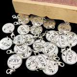 5Pcs Hand Greek Sorority Letter Charms Women Accessories