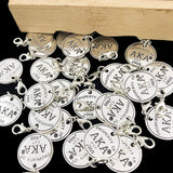 5Pcs Hand Greek Sorority Letter Charms Women Accessories