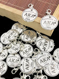 5Pcs Hand Greek Sorority Letter Charms Women Accessories