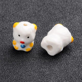 5Pcs Chinese Zodiac Porcelain Ceramic Beads for DIY Jewelry Making