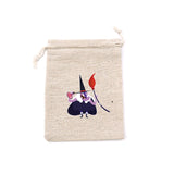 5Pcs Happy Halloween Drawstring Cotton Bags 10x14 13x18cm Pouch Bracelets