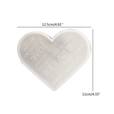 5Pcs Heart Photo Frame Drop Glue Molds Love Wall Decoration Silicone Mold