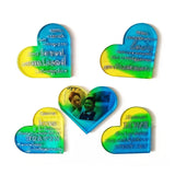 5Pcs Heart Photo Frame Drop Glue Molds Love Wall Decoration Silicone Mold