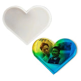 5Pcs Heart Photo Frame Drop Glue Molds Love Wall Decoration Silicone Mold