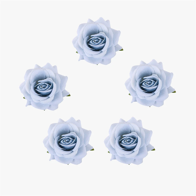5Pcs Rose Cloth Artificial Flower Wedding Party Home Decoration DIY Accessories