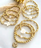 5Pcs High Plated Beads Bracelets Jewelry for Women Daily
